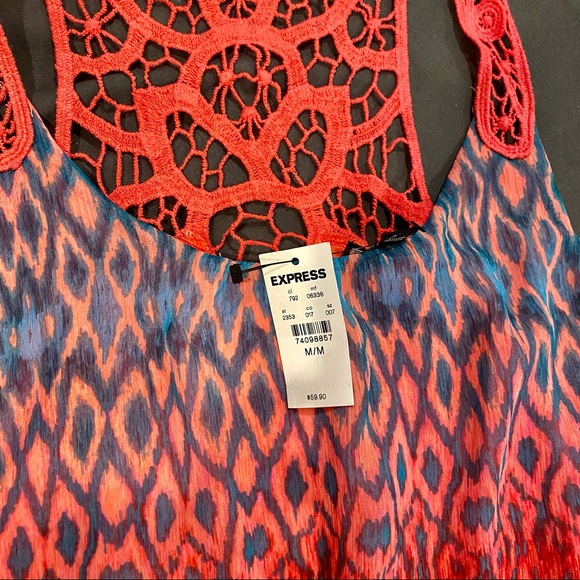 SOLD! Express Print Dress, NWT, Medium - Picture 3 of 11